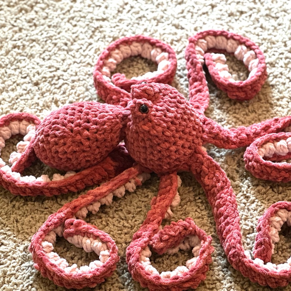 Handmade Crochet Octopus Plush